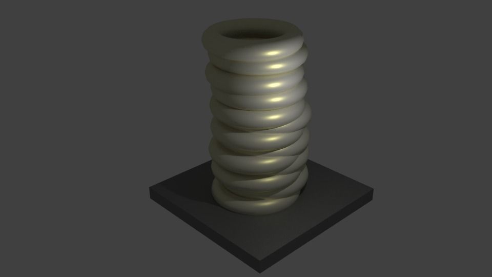 Ring Vase 3D print model_0