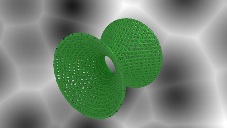 Hyperboloid Math Art 3D print model