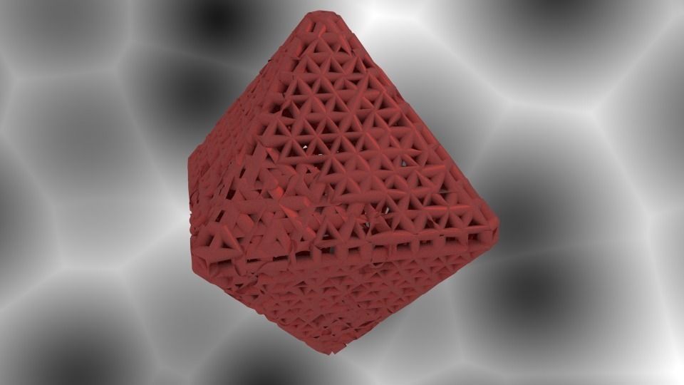 Octahedron Math art 3D print model_0