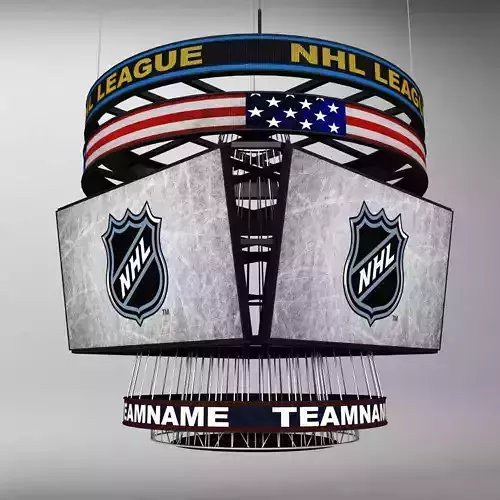 Jumbotron squared scoreboard display 3D model