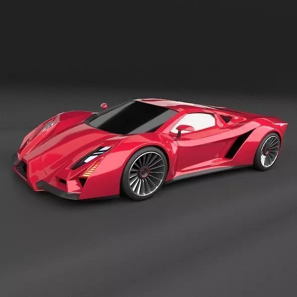 Exonis sports car concept 3D model