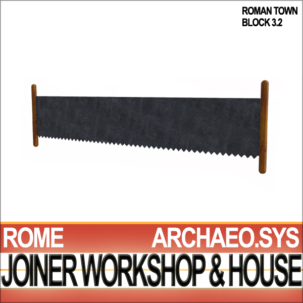 Ancient Roman Town Joiner Workshop House 3 2 3D model_17