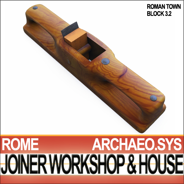 Ancient Roman Town Joiner Workshop House 3 2 3D model_19