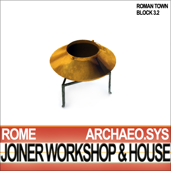 Ancient Roman Town Joiner Workshop House 3 2 3D model_27