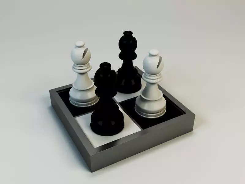 3D Moodel Bishop Free 3D model_0