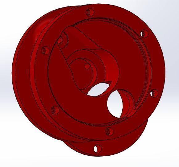 Generator Drive Housing Free 3D model_2