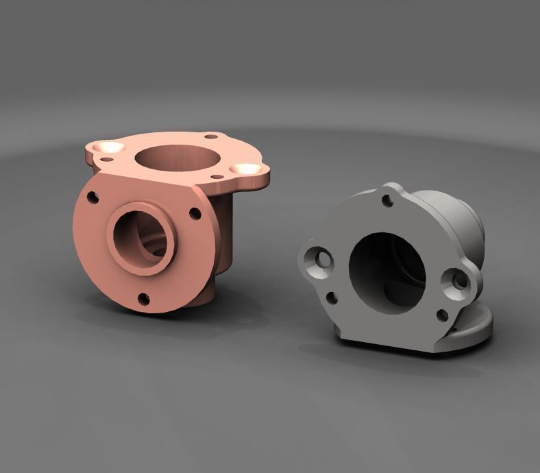 Strainer Body Free 3D model_2