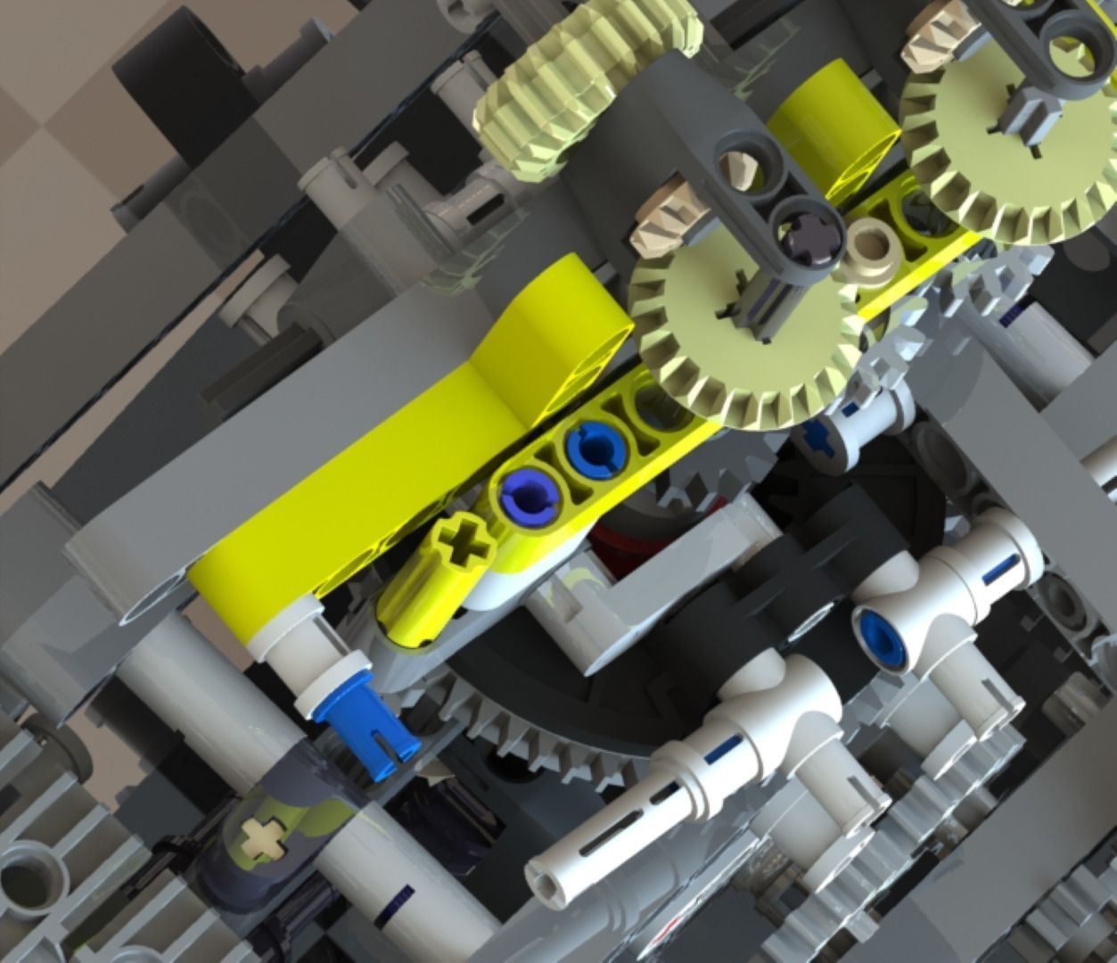 LEGO Technic - Motorized Excavator 3D model_1