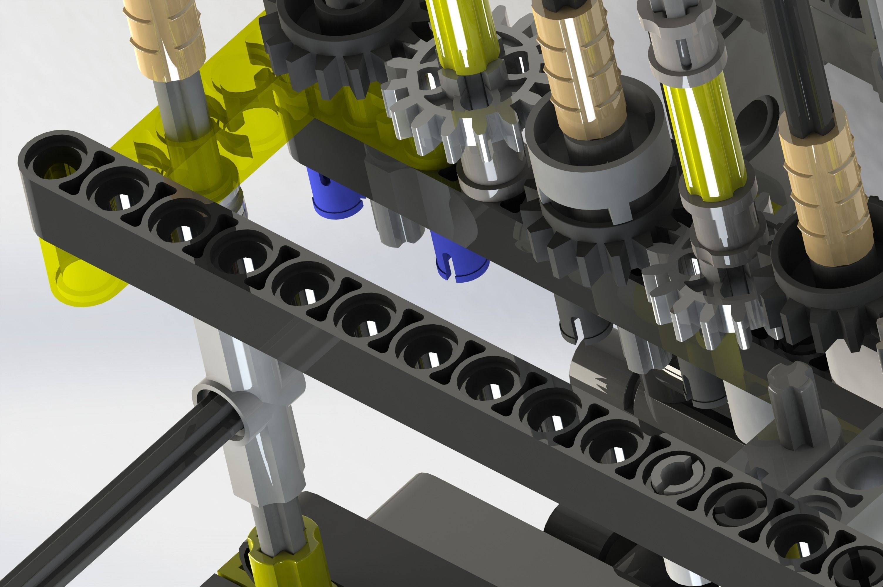 LEGO Technic - Motorized Excavator 3D model_3