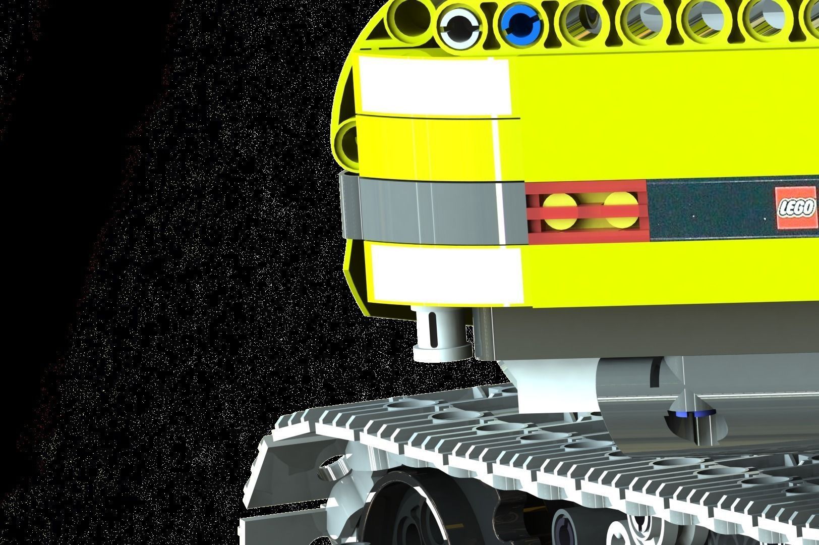 LEGO Technic - Motorized Excavator 3D model_4