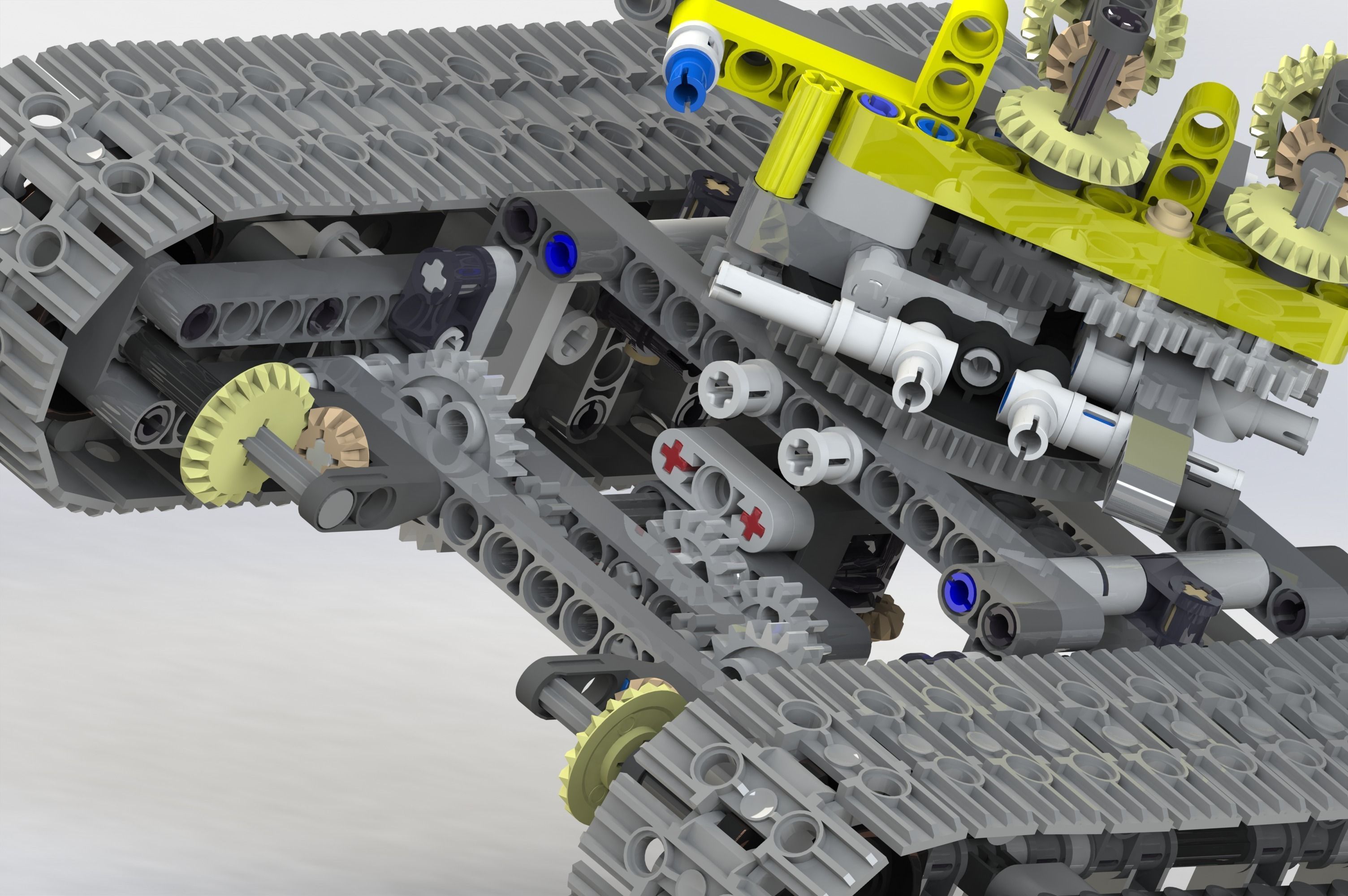 LEGO Technic - Motorized Excavator 3D model_2