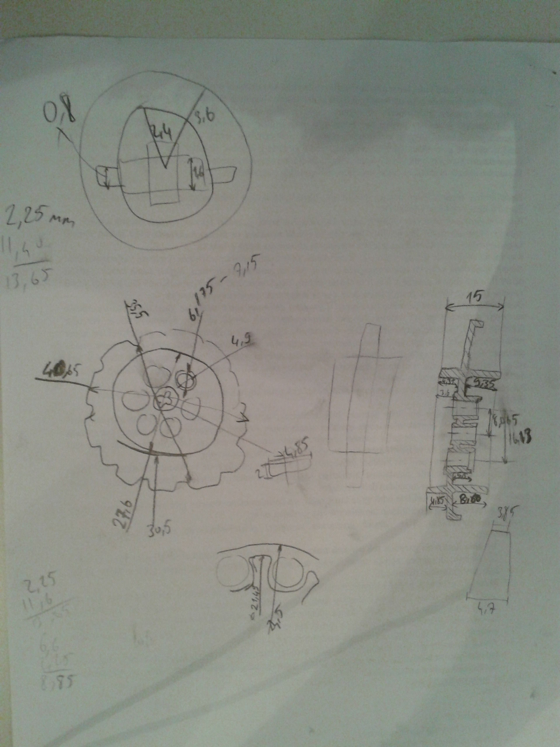 57519 Lego Technic Tread Sprocket Wheel Large 3D model_1