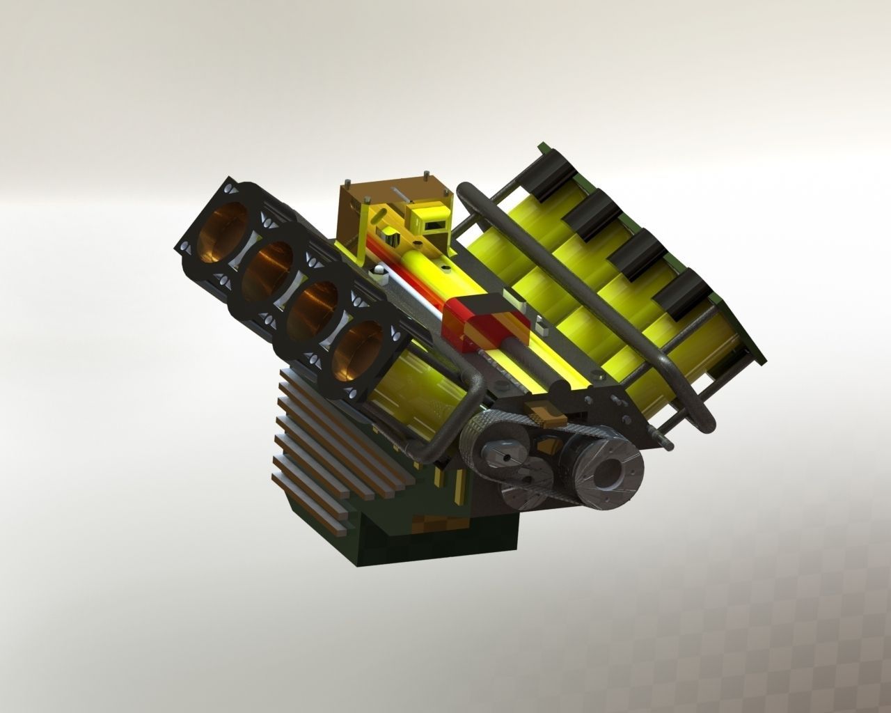 Engine Free 3D model_2