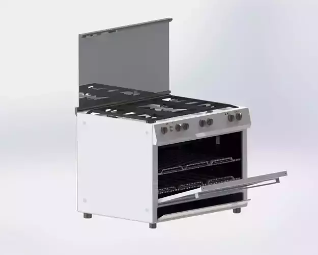 oven stove with two burners and