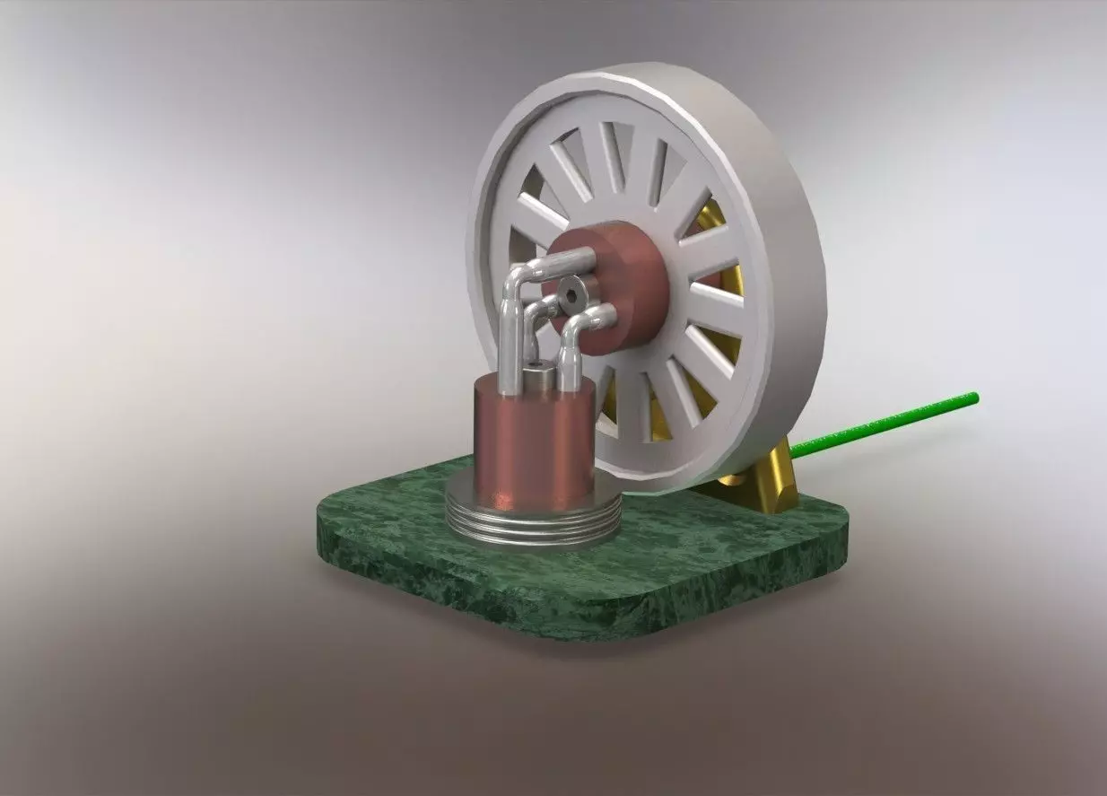 Elbow engine Free 3D model