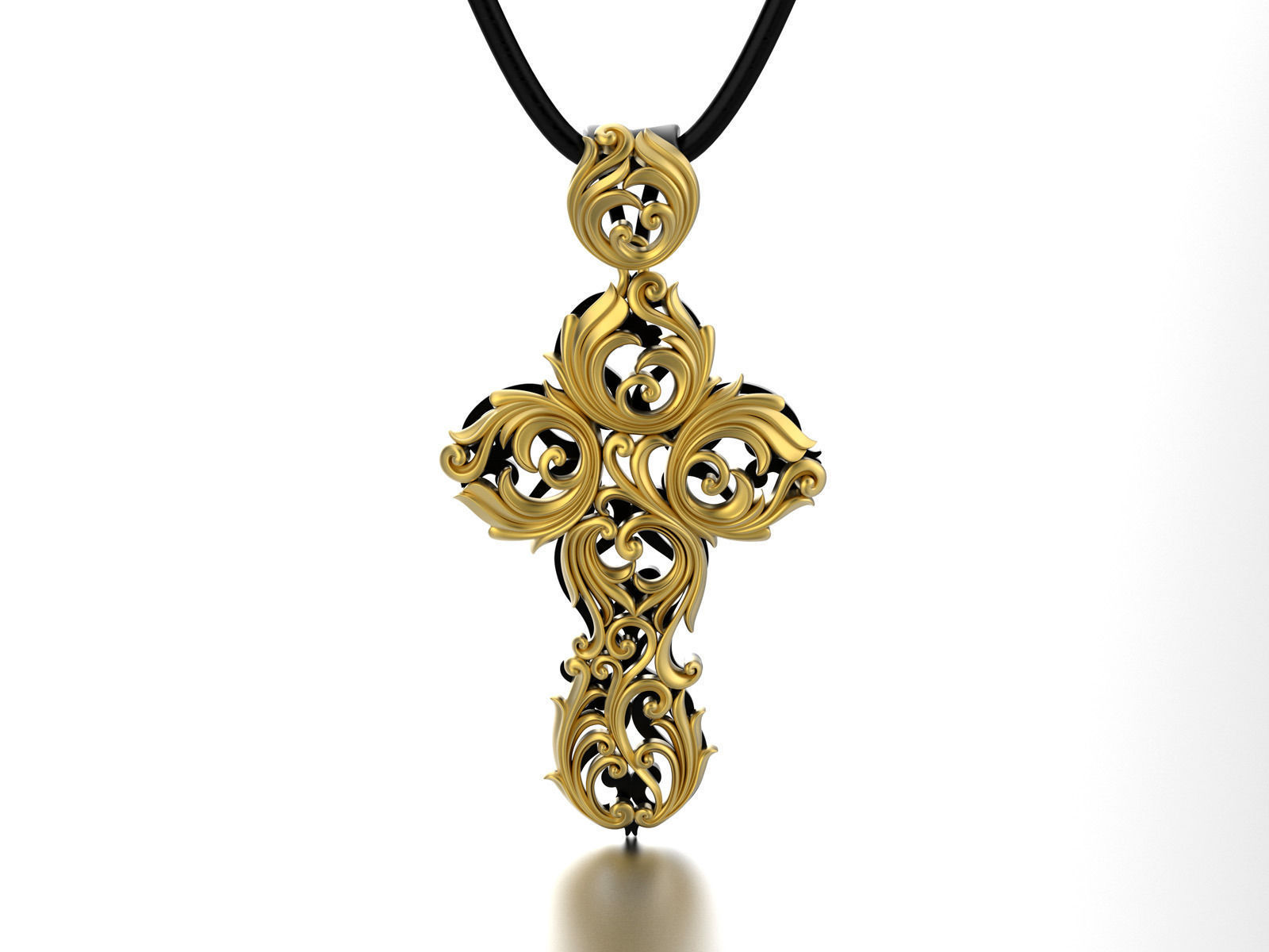 Stylized cross 0159 3D print model_1