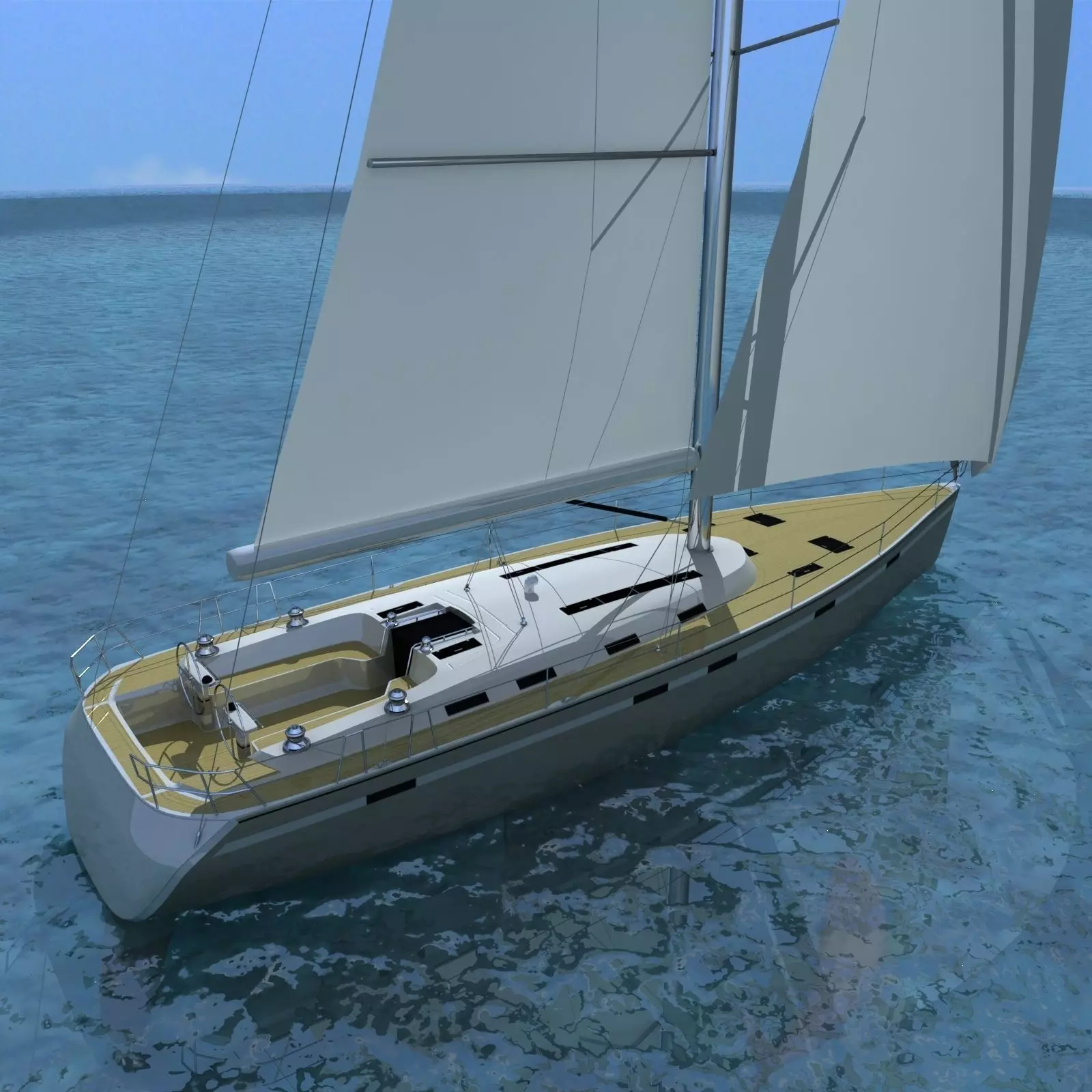 bavaria 55 cruiser 3D model_0