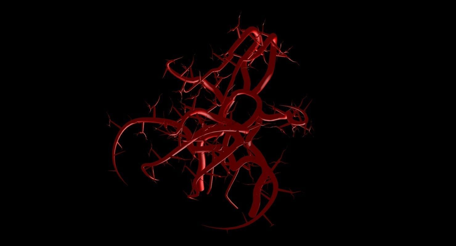 Blood Supply Of Brain - Circle of Willis 3d Model HD Low-poly 3D model_87