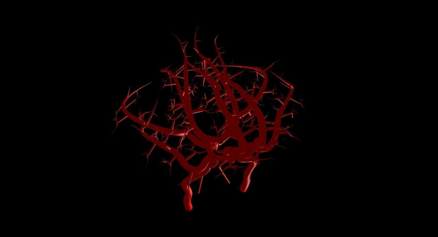 Blood Supply Of Brain - Circle of Willis 3d Model HD Low-poly 3D model_74