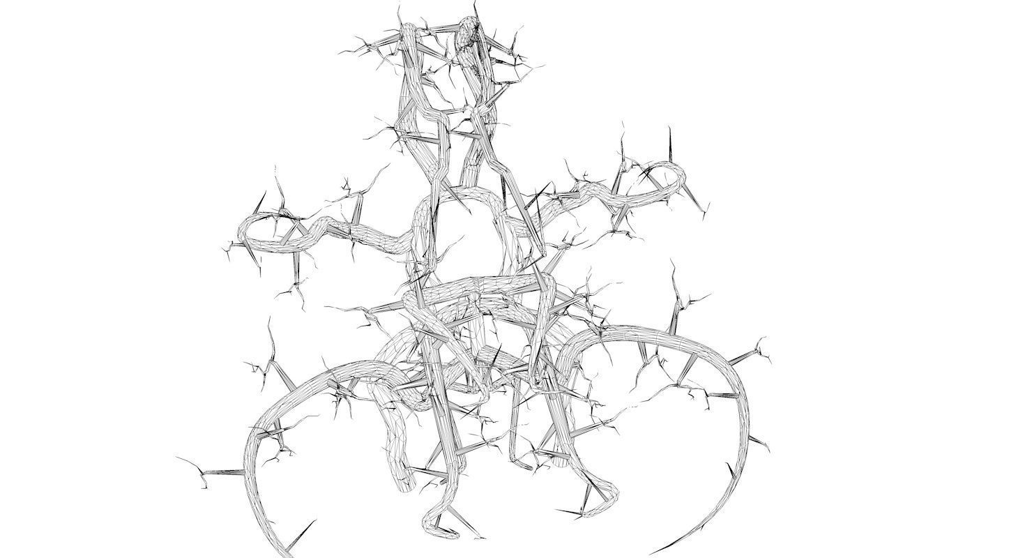 Blood Supply Of Brain - Circle of Willis 3d Model HD Low-poly 3D model_14