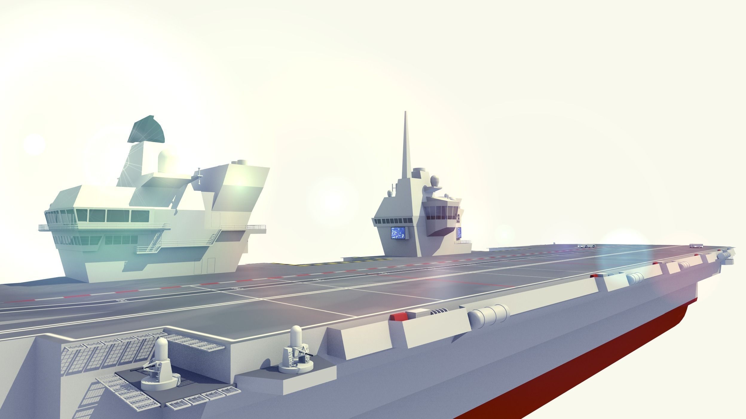 HMS Queen Elizabeth Aircraft Carrier 3D model_10