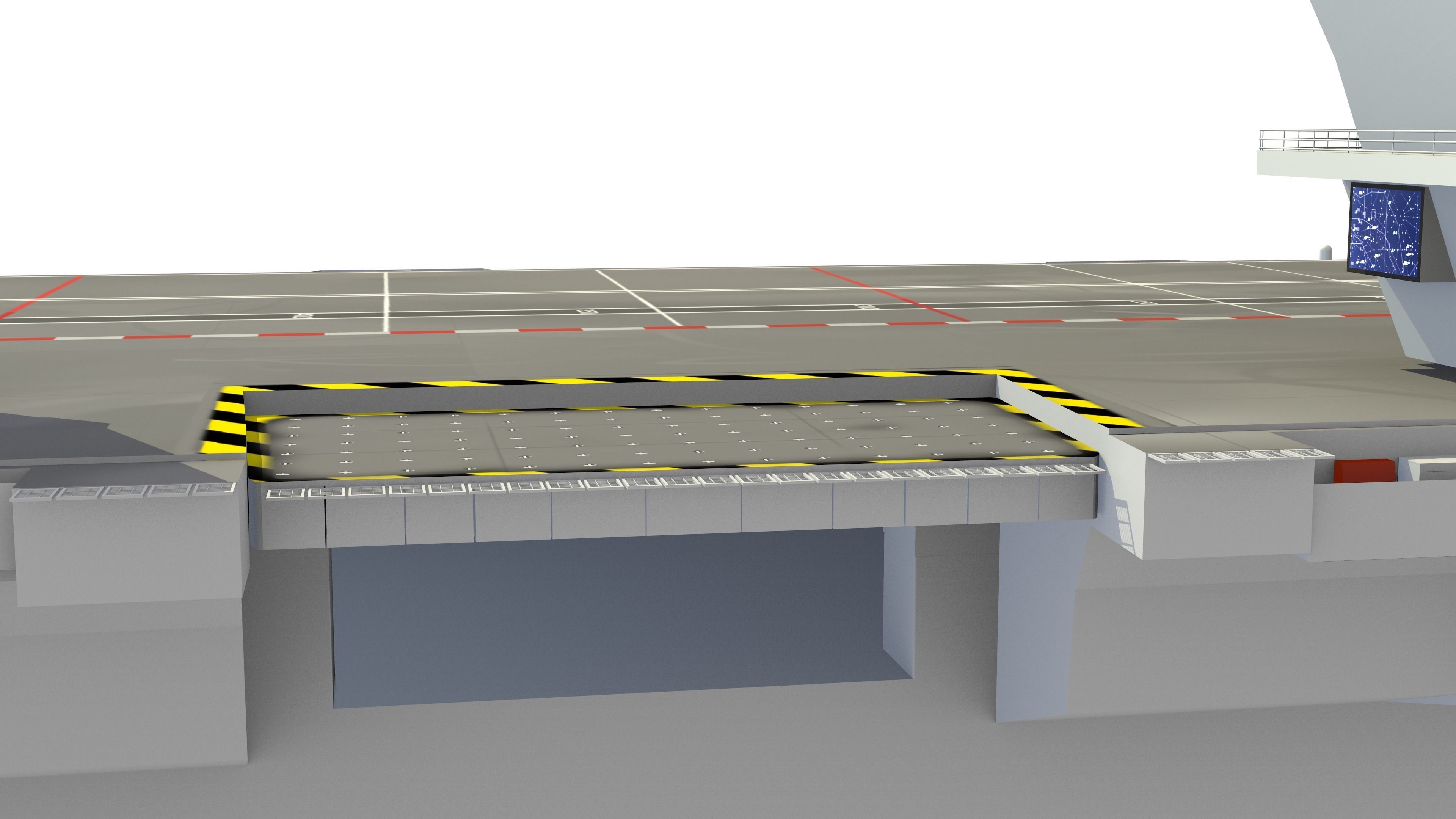 HMS Queen Elizabeth Aircraft Carrier 3D model_18