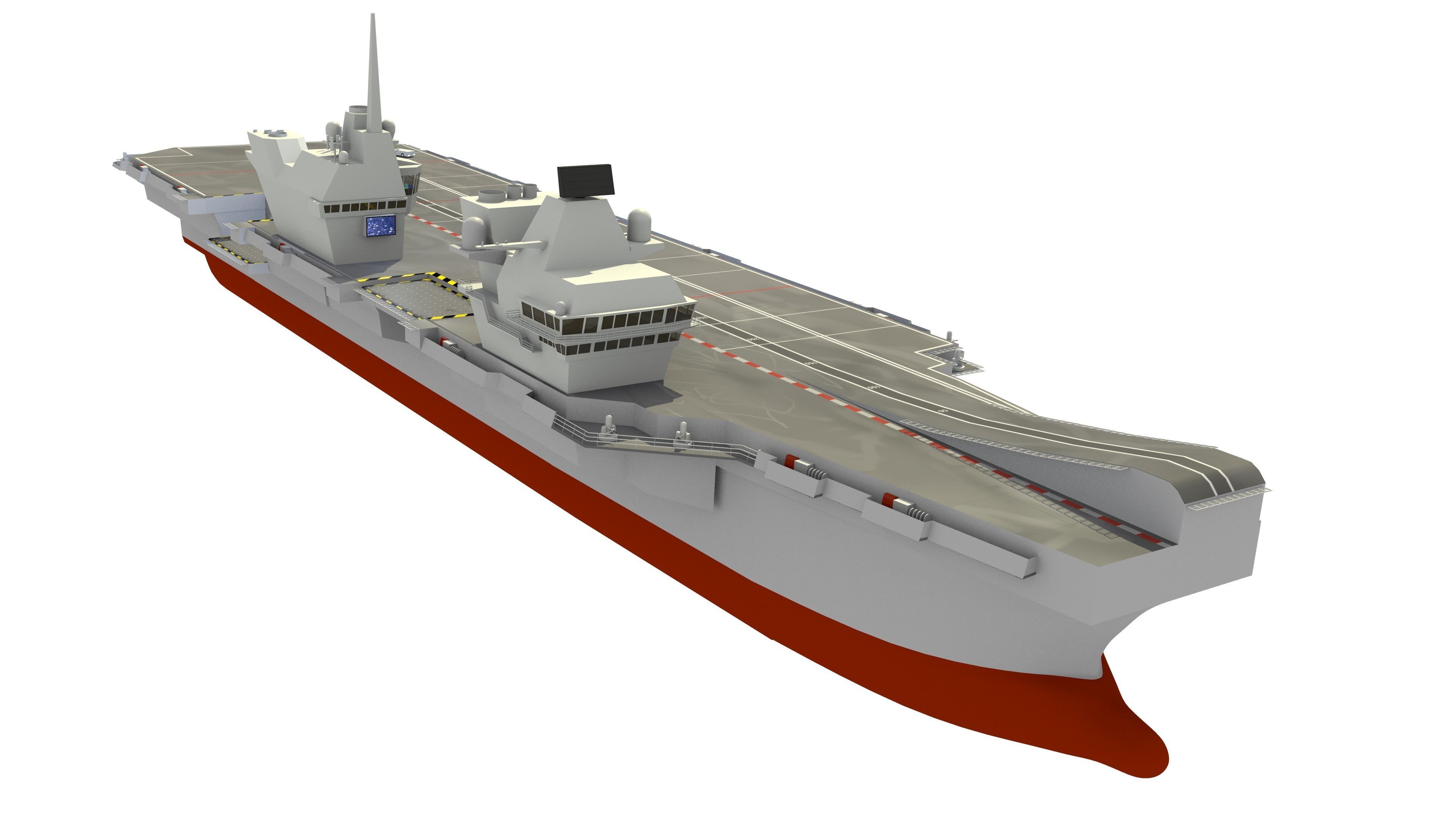 HMS Queen Elizabeth Aircraft Carrier 3D model_23