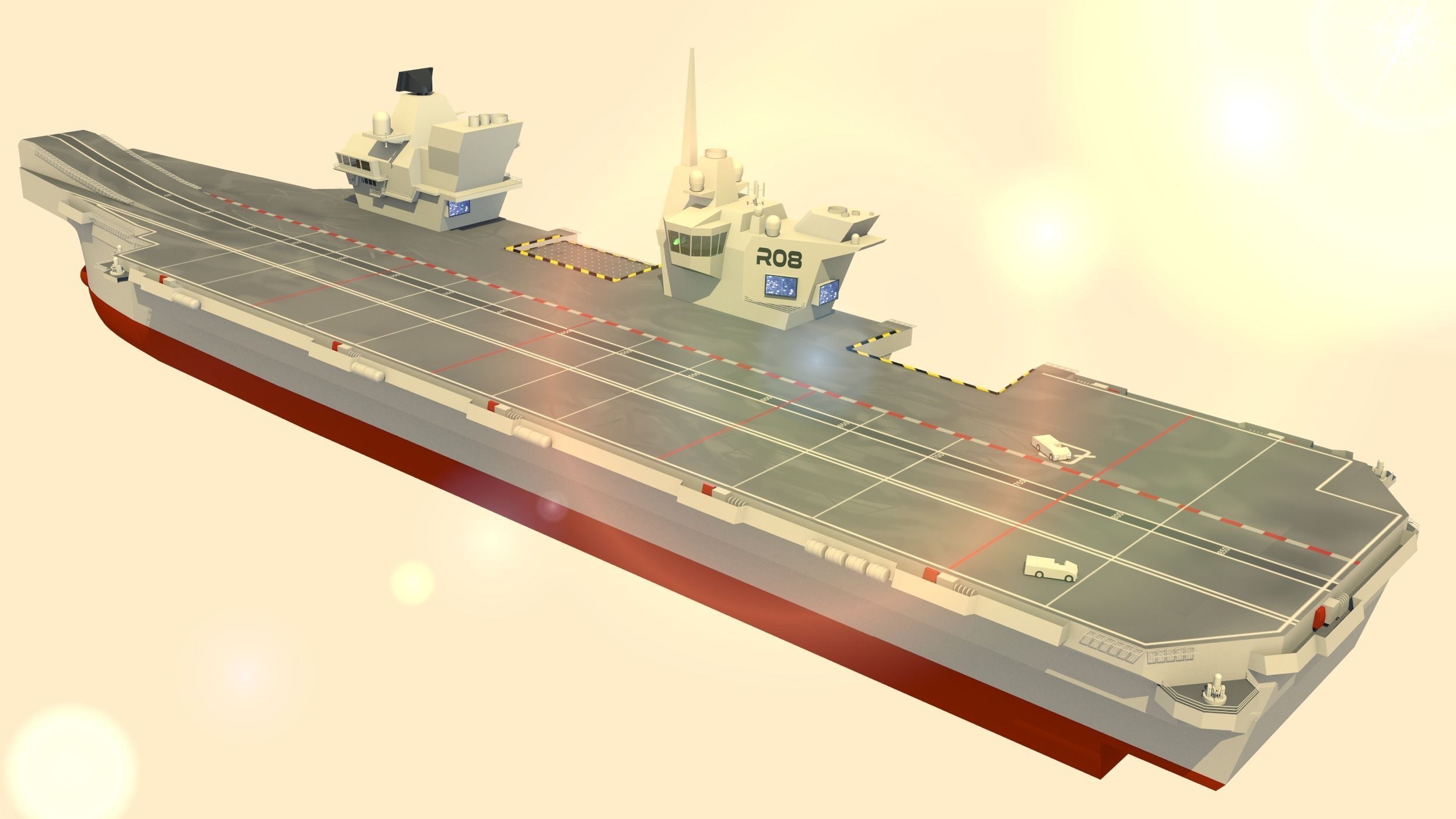 HMS Queen Elizabeth Aircraft Carrier 3D model_21