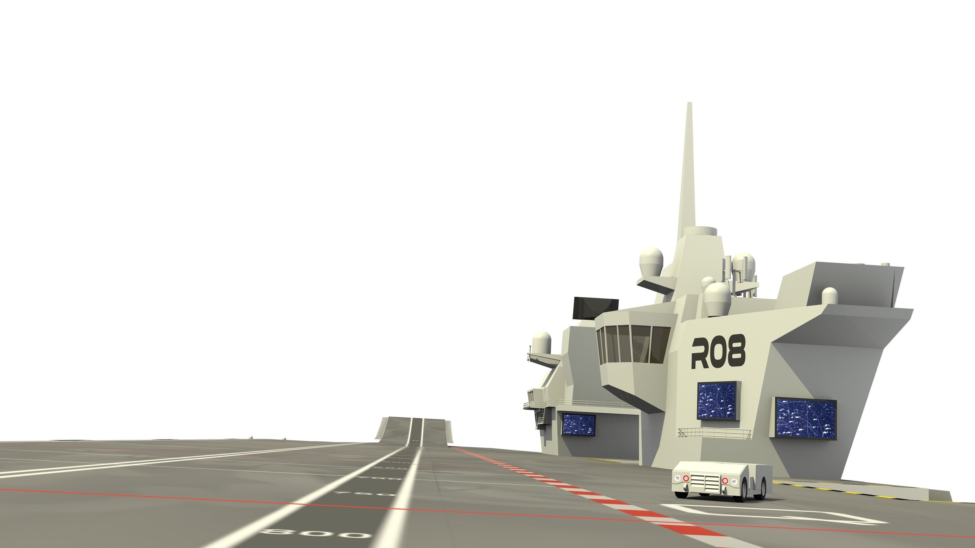 HMS Queen Elizabeth Aircraft Carrier 3D model_1