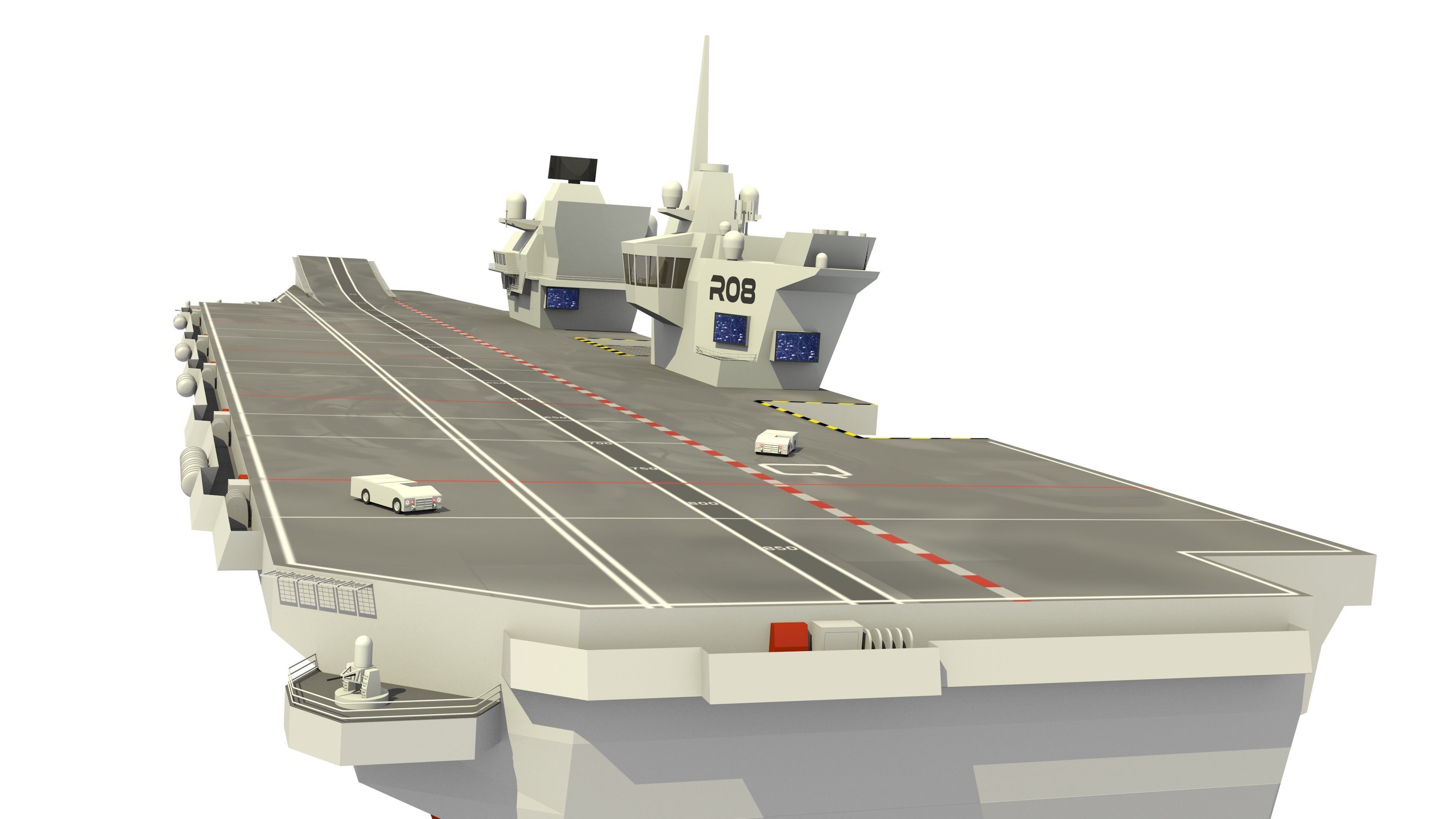 HMS Queen Elizabeth Aircraft Carrier 3D model_6