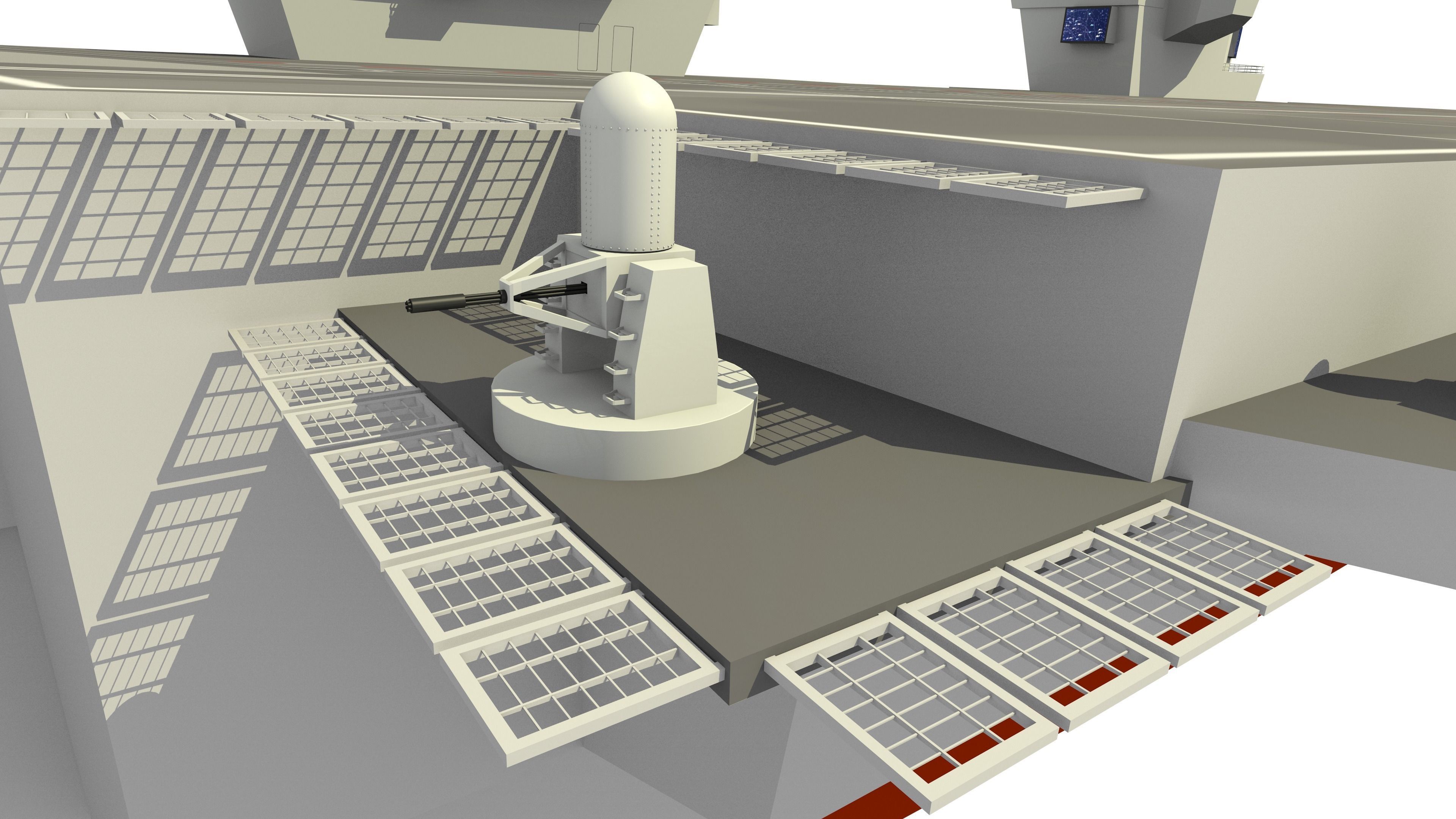 HMS Queen Elizabeth Aircraft Carrier 3D model_12