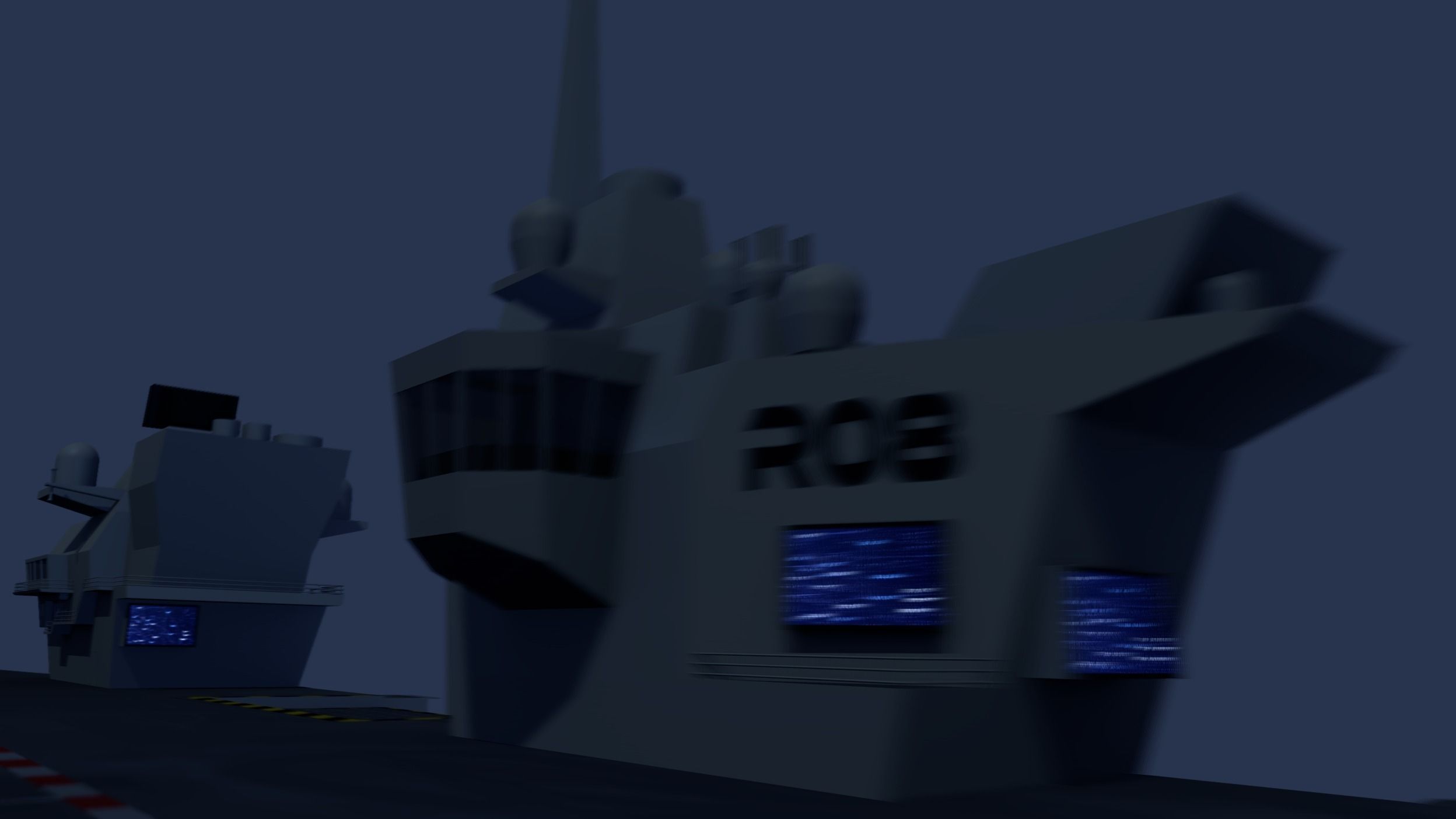 HMS Queen Elizabeth Aircraft Carrier 3D model_7