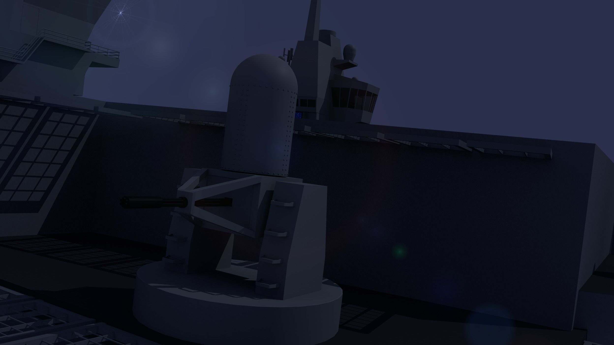 HMS Queen Elizabeth Aircraft Carrier 3D model_9