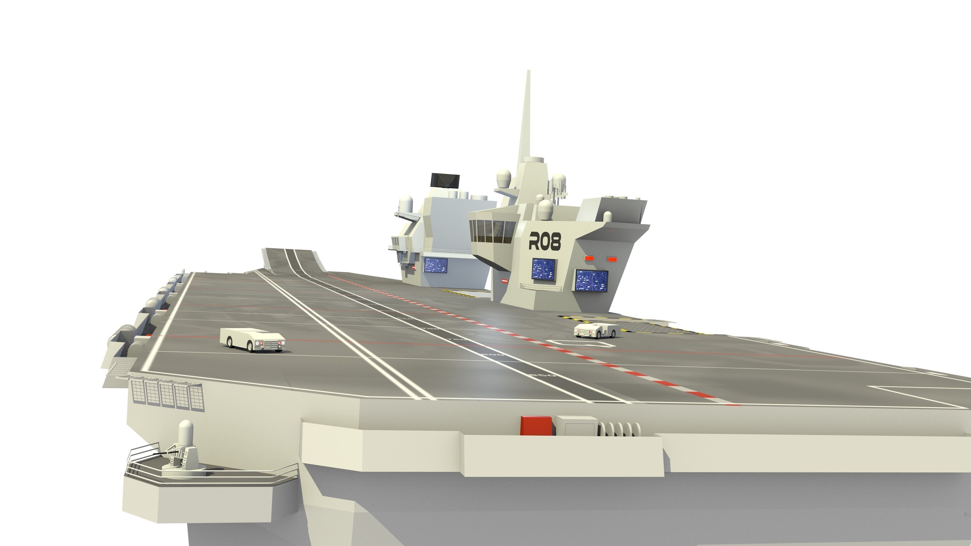 HMS Queen Elizabeth Aircraft Carrier 3D model_22