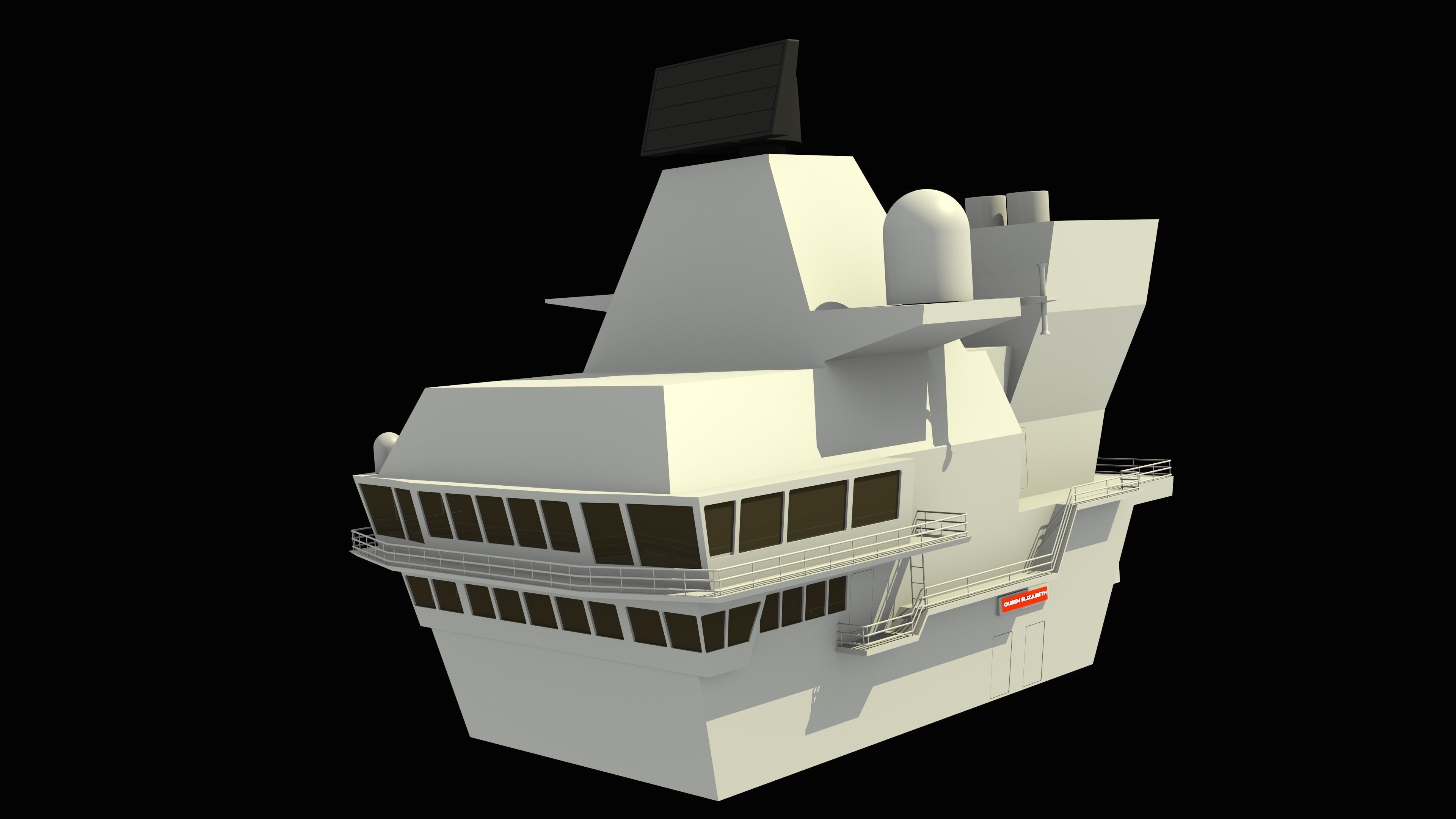 HMS Queen Elizabeth Aircraft Carrier 3D model_19