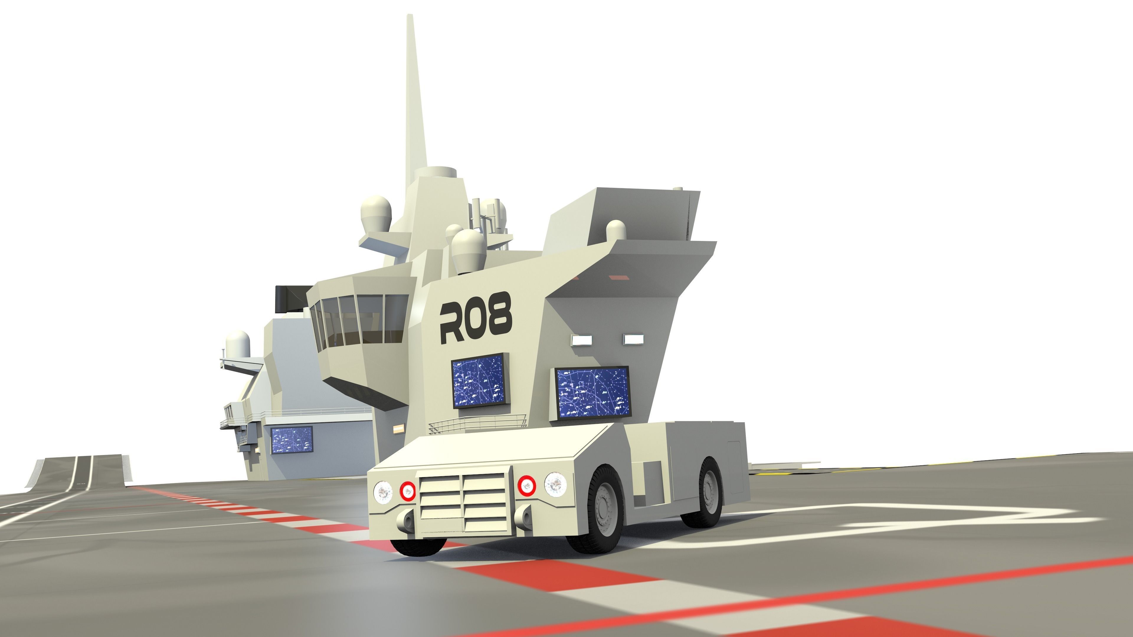 HMS Queen Elizabeth Aircraft Carrier 3D model_14