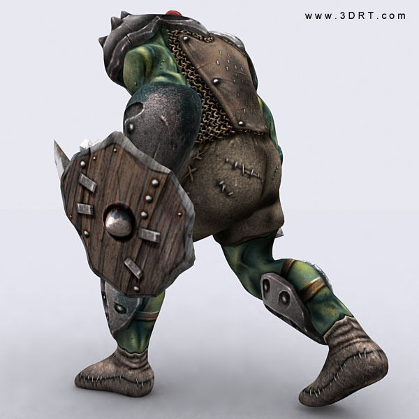 3DRT - Orc Fantasy Character Low-poly 3D model_28