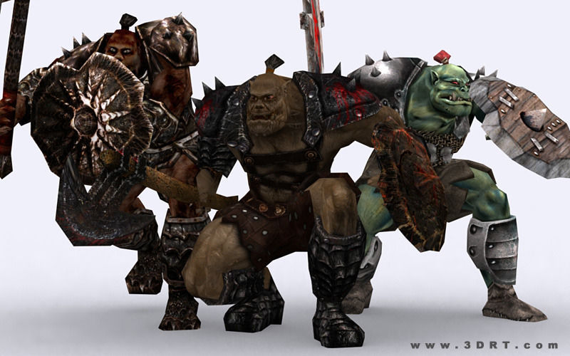 3DRT - Orc Fantasy Character Low-poly 3D model_7
