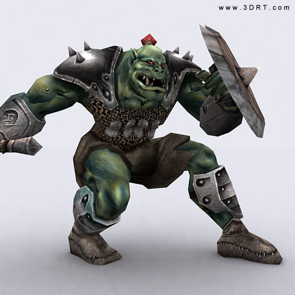 3DRT - Orc Fantasy Character Low-poly 3D model_20