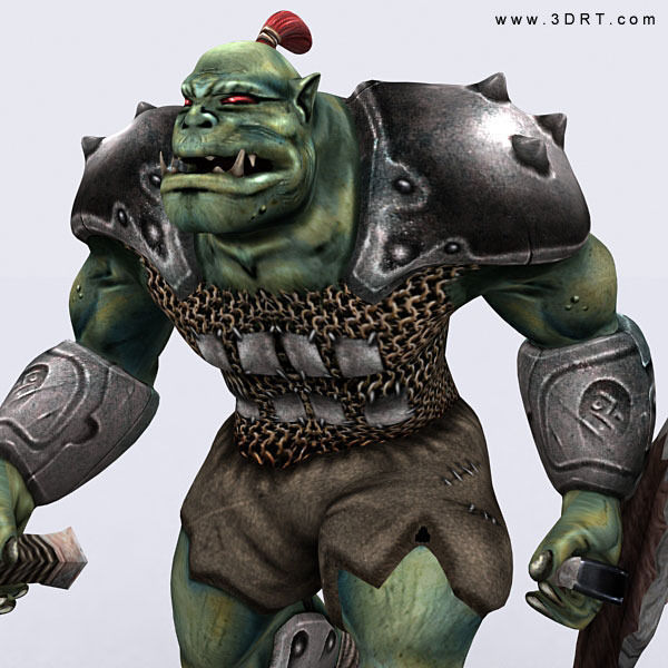 3DRT - Orc Fantasy Character Low-poly 3D model_18