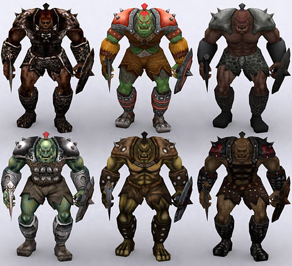 3DRT - Orc Fantasy Character Low-poly 3D model_31