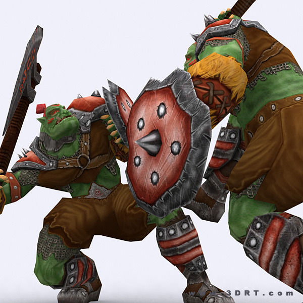 3DRT - Orc Fantasy Character Low-poly 3D model_5