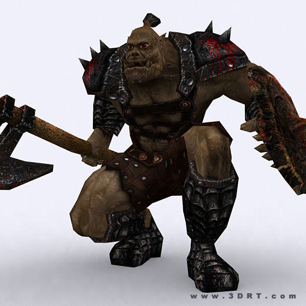 3DRT - Orc Fantasy Character Low-poly 3D model_11
