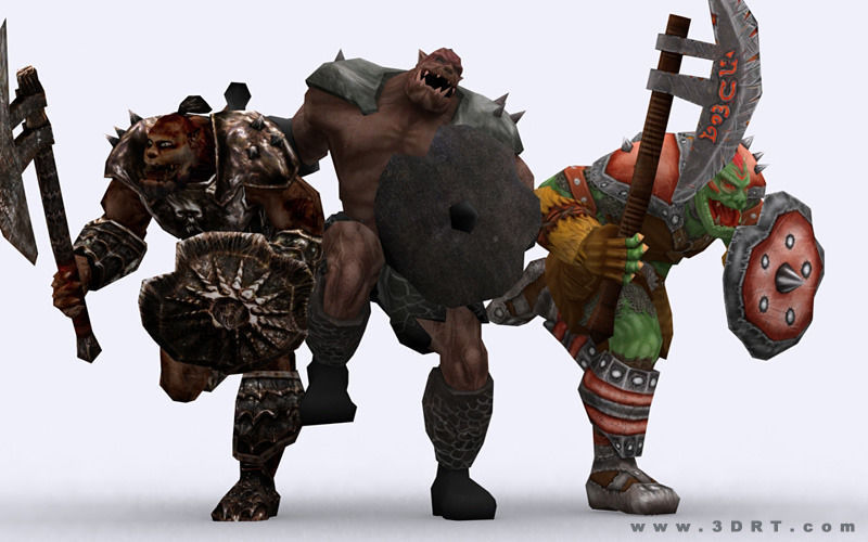 3DRT - Orc Fantasy Character Low-poly 3D model_3