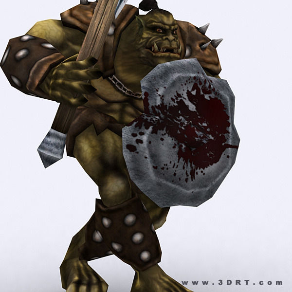 3DRT - Orc Fantasy Character Low-poly 3D model_14