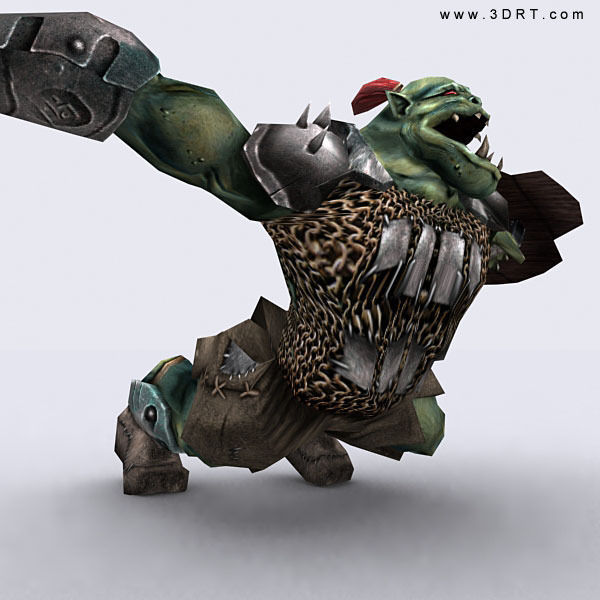 3DRT - Orc Fantasy Character Low-poly 3D model_25