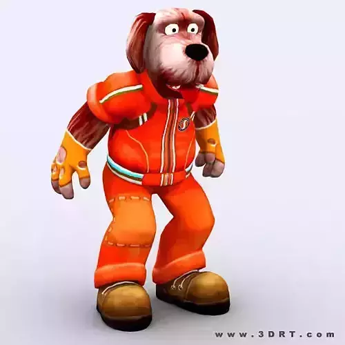 3DRT - Doggy Fantasy Character Low-poly 3D model