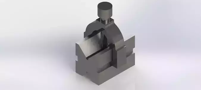 V-Block and Clamp Free 3D model