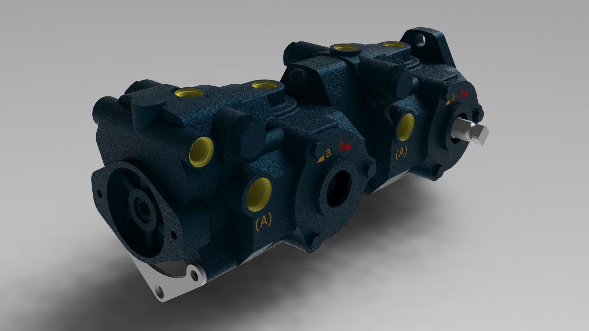 Variable Displacement Piston Pump EATON 70360 Free 3D model_2