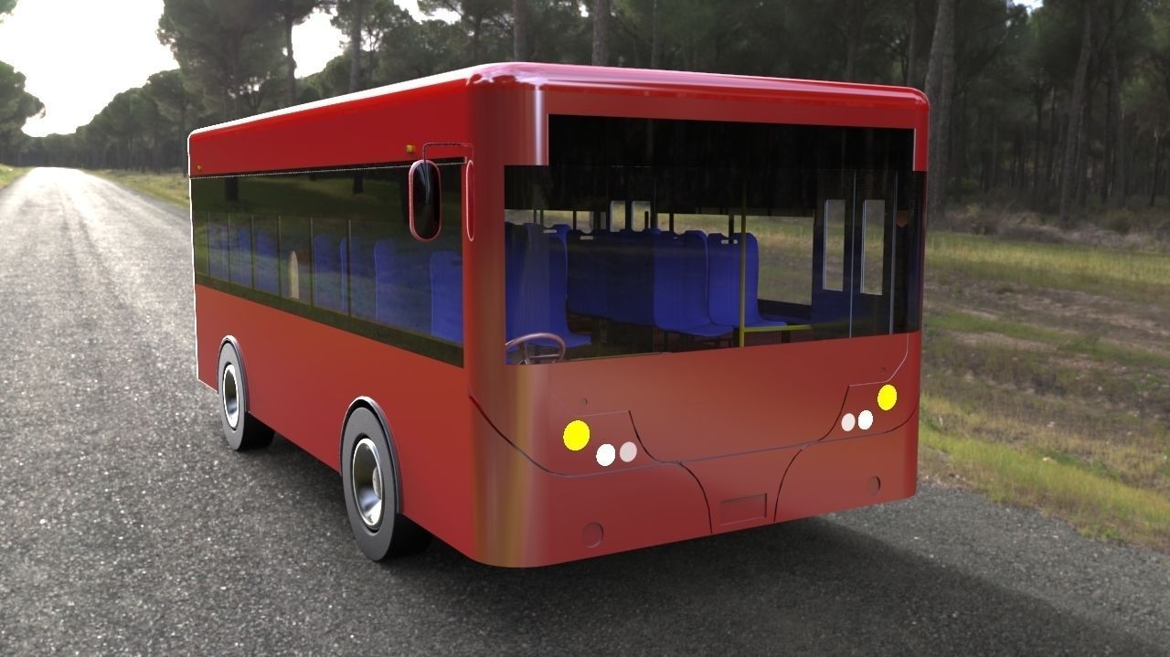 City Bus Free 3D model_1